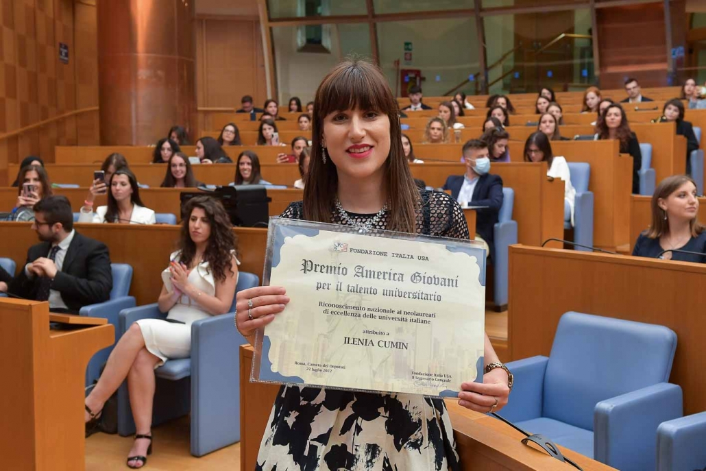 Immagine per Romans, il Premio America Giovani a Ilenia per il talento universitario